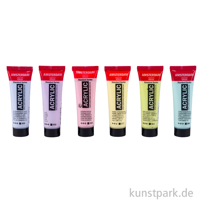 Artikelbild 2 des Artikels “Talens AMSTERDAM Acrylfarben Set mit 6 x 20 ml - Pastellfarben “